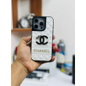 Embossed Chanel Diamond-Quilted Lambskin CC Logo Case for iPhone