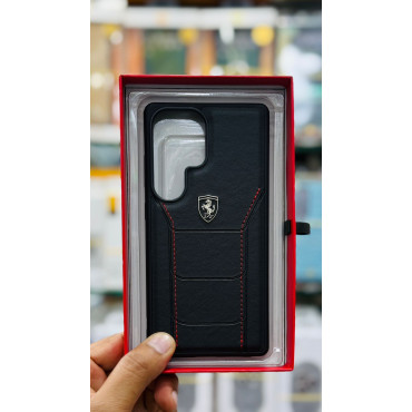 Premium Scuderia Ferrari Leather and Ferrari Prancing Horse Logo Case For Samsung Galaxy