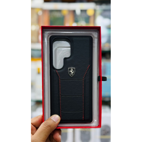 Premium Scuderia Ferrari Leather and Ferrari Prancing Horse Logo Case For Samsung Galaxy
