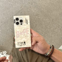 Fashion Laser Squre Shape Branded Case For iPhone