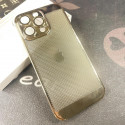 Luxury Poly Carbonate Gold Plating Heat Dissipation With Camera Lens Protection Case For iPhone