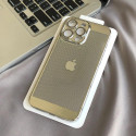 Luxury Poly Carbonate Gold Plating Heat Dissipation With Camera Lens Protection Case For iPhone