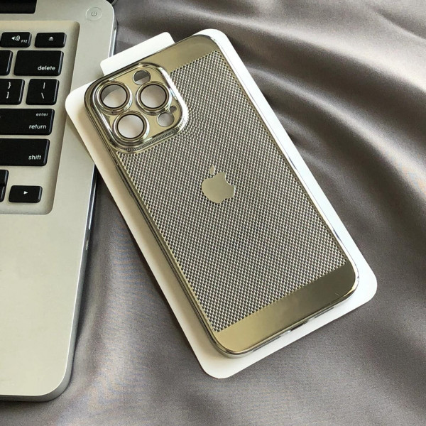 Luxury Poly Carbonate Gold Plating Heat Dissipation With Camera Lens Protection Case For iPhone