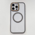 Metal Lens Frame Magnetic Phone Case for iPhone