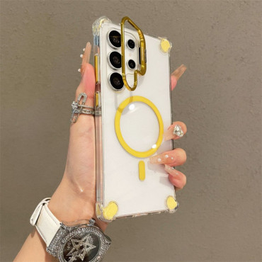 Camera Lens Flip Bracket Stand Case for Samsung Galaxy
