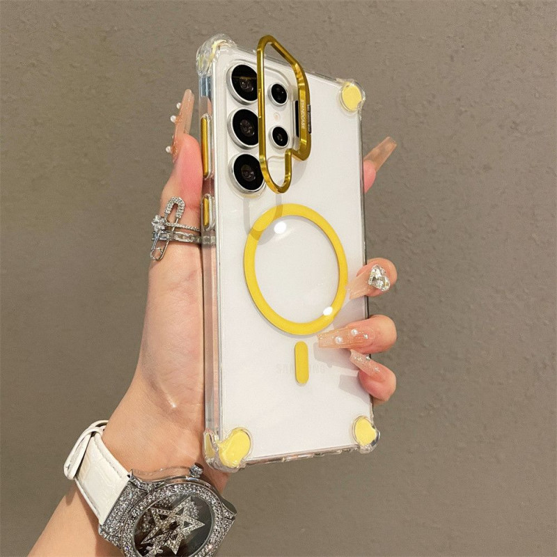 Camera Lens Flip Bracket Stand Case for Samsung Galaxy