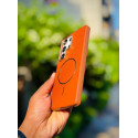 Luxury Magsafe Magnetic TPU Leather Case For Samsung Galaxy