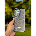  Premium Full Stone Camera Stand Silicone Phone Case for Samsung Galaxy