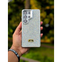  Premium Full Stone Camera Stand Silicone Phone Case for Samsung Galaxy