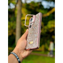  Premium Full Stone Camera Stand Silicone Phone Case for Samsung Galaxy