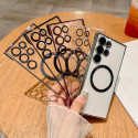 Ultra Slim Plating Clear Frameless Magnetic Case For Samsung Galaxy