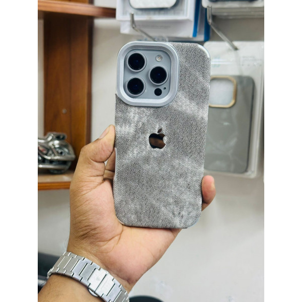 Premium Luxury Febric Soft Case For iPhone