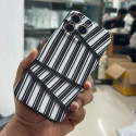Black & White Abstract Stripe Pattern Glossy Case for iPhone