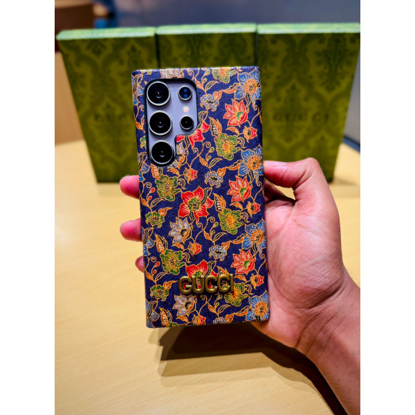World Famous Branded Floral Print Gucci Style Case for Samsung Galaxy