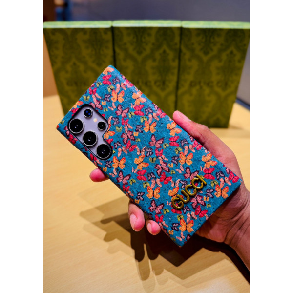 World Famous Branded Floral Print Gucci Style Case for Samsung Galaxy