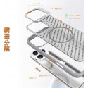 CasePro Hollow Cooling Magnetic Case with Metal Camera Glass Window Case for iPhone