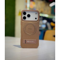 HDCI High Grade PU Leather Kick Stand Magsafe Magnetic Case For iPhone