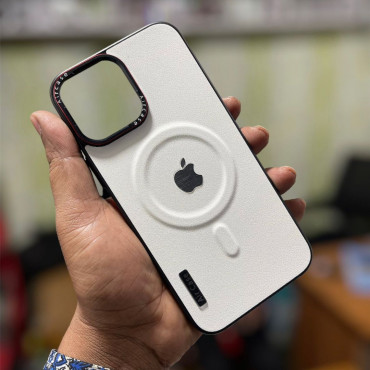 Luxury Matte Leather Magnetic For Magsafe Phone Case For iPhone