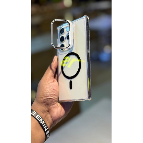 Crystal Clear Camera Stand Case For Samsung Galaxy 