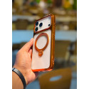 New Design i-Mike Crystal Clear Magnetic Stand Case for iPhone