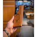 Suitable Magsafe Supported Ring Stand Business leather Case For Samsung Galaxy