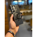 Suitable Magsafe Supported Ring Stand Business leather Case For Samsung Galaxy