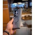 Suitable Magsafe Supported Ring Stand Business leather Case For Samsung Galaxy