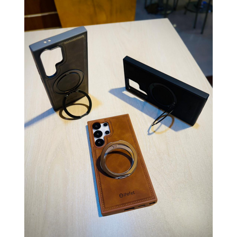 iPefet Brand PU Leather Magsafe Stand Case for Samsung Galaxy
