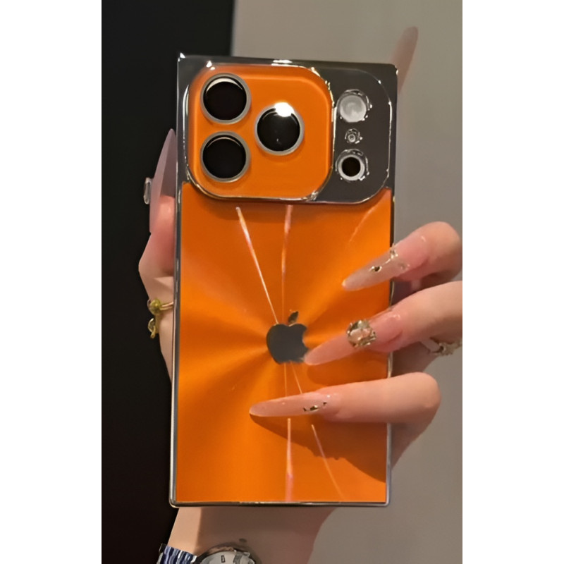 Fashion Laser Reflective Squer Shape Phone Case for iPhone