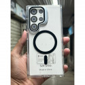 Anti Yellow Crystal Clear Camera Stand Windows Protective Case For Samsung Galaxy