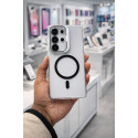 Crystal Clear Camera Stand Magsafe Case For Samsung Galaxy