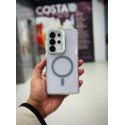 Crystal Clear Camera Stand Magsafe Case For Samsung Galaxy
