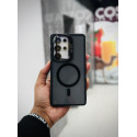 Case Pro Magsafe Magnetic Camera Glass Protector Stand Case for Samsung Galaxy