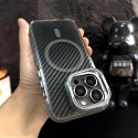 Luxury Carbon Fiber Camera Window Protective Design Phone Case for iPhone 