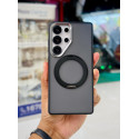 Ultra Design Poly Carbonate Camera Metal Bumper Magsafe Magnetic Stand Case For Samsung Galaxy