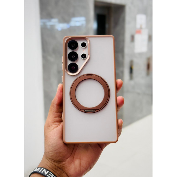 Ultra Design Poly Carbonate Camera Metal Bumper Magsafe Magnetic Stand Case For Samsung Galaxy