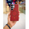 Luxury Shockproof MagSafe Magnetic PU Leather Case for Samsung Galaxy