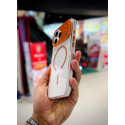 Mechanical MagSafe Lens Armor Clear Phone Case for iPhone