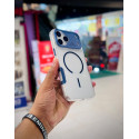 Mechanical MagSafe Lens Armor Clear Phone Case for iPhone