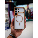 Ultra Slim Frosted Translucent Matte TPU Bumper Mag-Safe Case for Samsung Galaxy