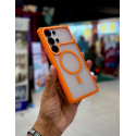 Ultra Slim Frosted Translucent Matte TPU Bumper Mag-Safe Case for Samsung Galaxy