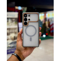 Ultra Slim Frosted Translucent Matte TPU Bumper Mag-Safe Case for Samsung Galaxy