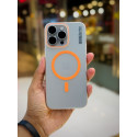 Ultra Slim Matte Finishing Orange Color Magsafe Case For iPhone (Sydnee)