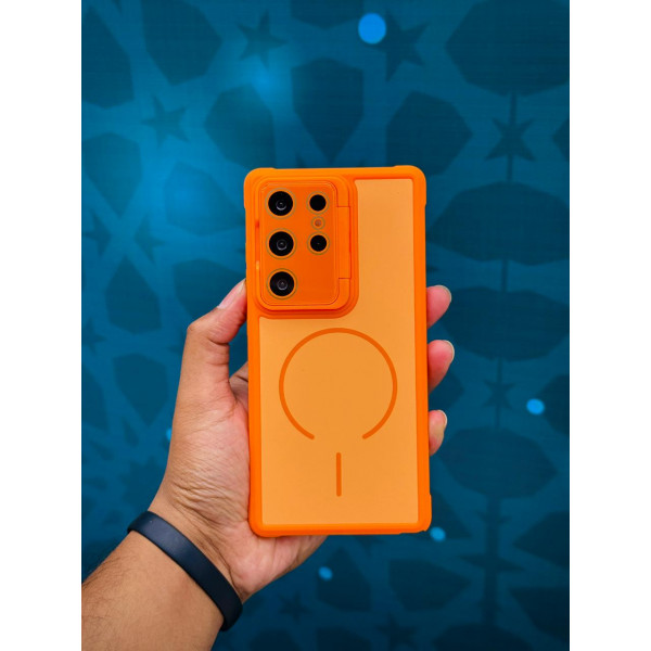 Luxury Shockproof MagSafe Camera Window Protective Case for Samsung Galaxy