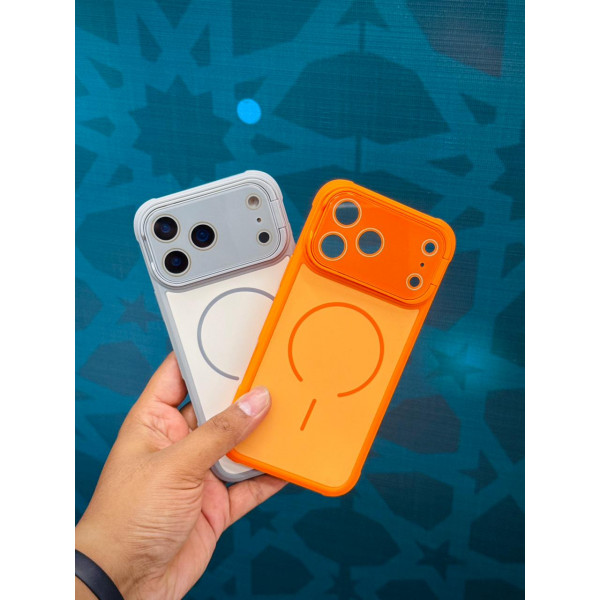 Luxury Shockproof MagSafe Camera Window Protective Case for iPhone