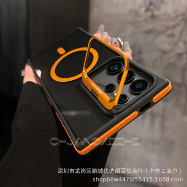  Premium Built-in Camera Shield Smoky Case  For Samsung