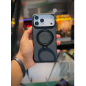 Luxury Denim Texture Magsafe Magnetic Stand Case for iPhone
