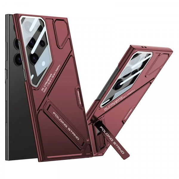 Luxury GKK Plating Camera Glass Protective Kickstand Case for Samsung Galaxy S26 S25 S24 S23 S22 Ultra