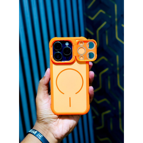 Luxury Shockproof MagSafe Camera Window Protective Case for iPhone