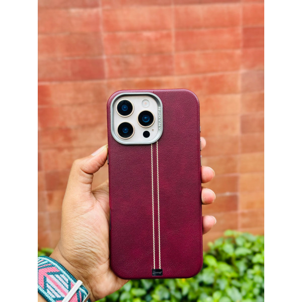 Njoyny Branded Authentic Original Pu Leather For iPhone